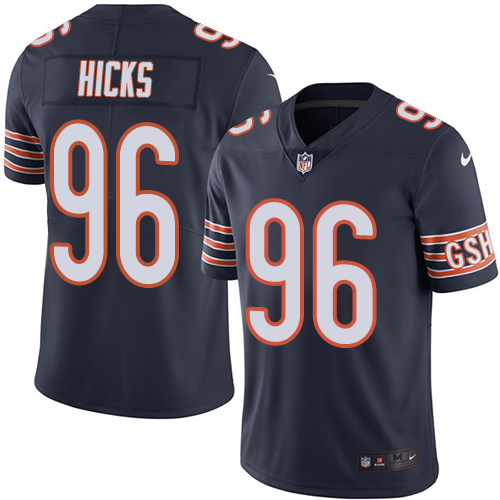 Nike Bears #96 Akiem Hicks Navy Blue Team Color Men's Stitched NFL Vapor Untouchable Limited Jersey Nike Bears #96 Akiem Hicks Navy Blue Team Color Men's Stitched NFL Vapor Untouchable Limited Jersey