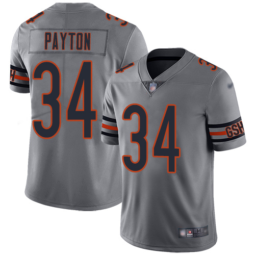 Nike Bears #34 Walter Payton Silver Men's Stitched NFL Limited Inverted Legend Jersey Nike Bears #34 Walter Payton Silver Men's Stitched NFL Limited Inverted Legend Jersey