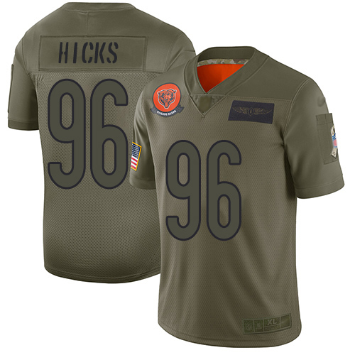 Nike Bears #96 Akiem Hicks Camo Men's Stitched NFL Limited 2019 Salute To Service Jersey Nike Bears #96 Akiem Hicks Camo Men's Stitched NFL Limited 2019 Salute To Service Jersey