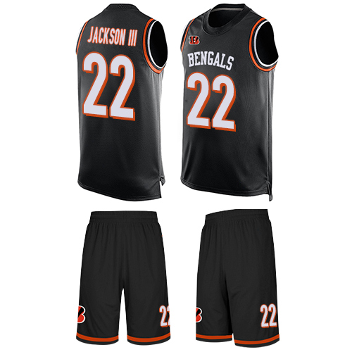 Nike Bengals #22 William Jackson III Black Team Color Men's Stitched NFL Limited Tank Top Suit Jersey Nike Bengals #22 William Jackson III Black Team Color Men's Stitched NFL Limited Tank Top Suit Jersey