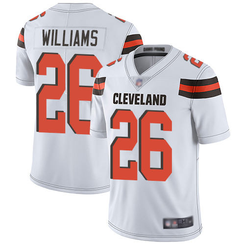 Nike Browns #26 Greedy Williams White Men's Stitched NFL Vapor Untouchable Limited Jersey Nike Browns #26 Greedy Williams White Men's Stitched NFL Vapor Untouchable Limited Jersey
