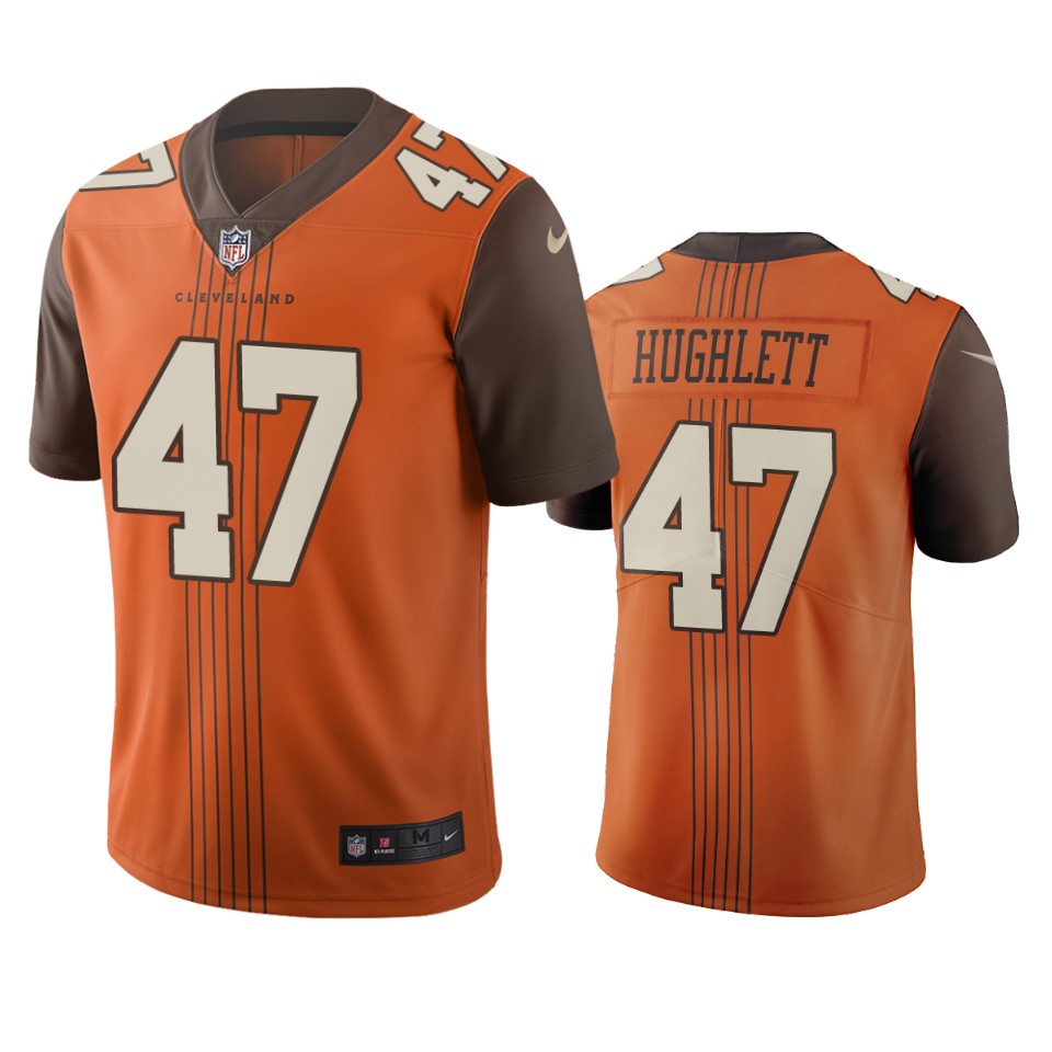 Cleveland Browns #47 Charley Hughlett Brown Vapor Limited City Edition NFL Jersey Cleveland Browns #47 Charley Hughlett Brown Vapor Limited City Edition NFL Jersey