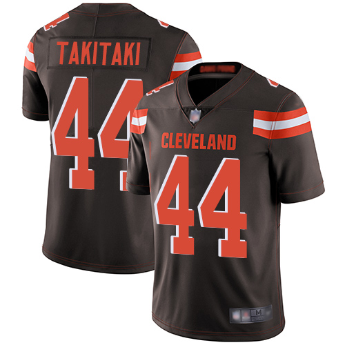 Nike Browns #44 Sione Takitaki Brown Team Color Men's Stitched NFL Vapor Untouchable Limited Jersey Nike Browns #44 Sione Takitaki Brown Team Color Men's Stitched NFL Vapor Untouchable Limited Jersey