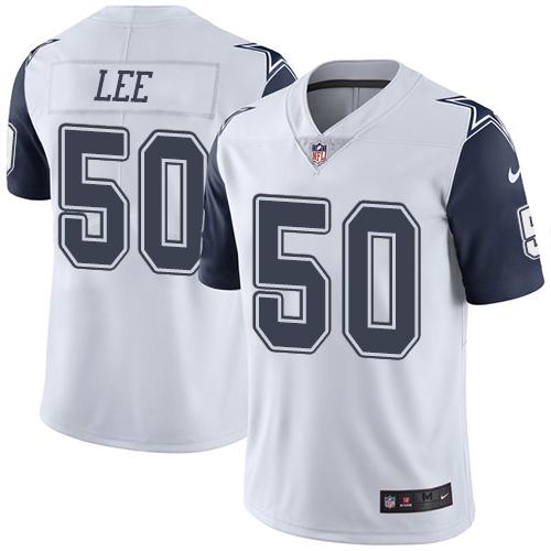 Nike Cowboys #50 Sean Lee White Men's Stitched NFL Limited Rush Jersey Nike Cowboys #50 Sean Lee White Men's Stitched NFL Limited Rush Jersey