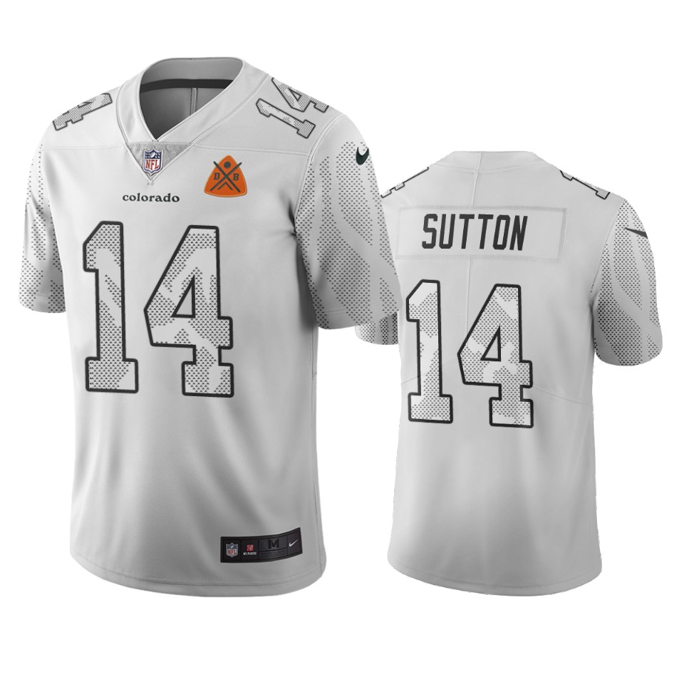 Denver Broncos #14 Courtland Sutton White Vapor Limited City Edition NFL Jersey Denver Broncos #14 Courtland Sutton White Vapor Limited City Edition NFL Jersey