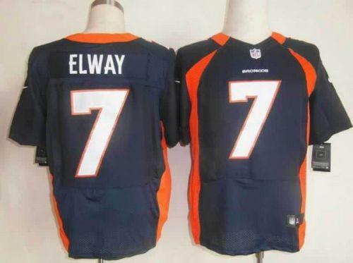 Nike Broncos #7 John Elway Navy Blue Alternate Men's Stitched NFL Elite Jersey Nike Broncos #7 John Elway Navy Blue Alternate Men's Stitched NFL Elite Jersey