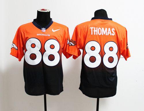 Nike Broncos #88 Demaryius Thomas Orange/Navy Blue Men's Stitched NFL Elite Fadeaway Fashion Jersey Nike Broncos #88 Demaryius Thomas Orange/Navy Blue Men's Stitched NFL Elite Fadeaway Fashion Jersey