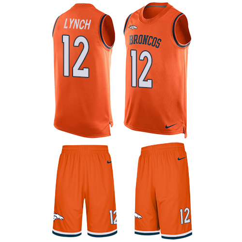 Nike Broncos #12 Paxton Lynch Orange Team Color Men's Stitched NFL Limited Tank Top Suit Jersey Nike Broncos #12 Paxton Lynch Orange Team Color Men's Stitched NFL Limited Tank Top Suit Jersey