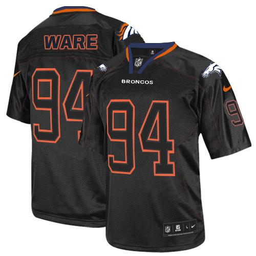 Nike Broncos #94 DeMarcus Ware Lights Out Black Men's Stitched NFL Elite Jersey Nike Broncos #94 DeMarcus Ware Lights Out Black Men's Stitched NFL Elite Jersey