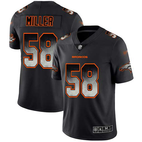 Nike Broncos #58 Von Miller Black Men's Stitched NFL Vapor Untouchable Limited Smoke Fashion Jersey Nike Broncos #58 Von Miller Black Men's Stitched NFL Vapor Untouchable Limited Smoke Fashion Jersey