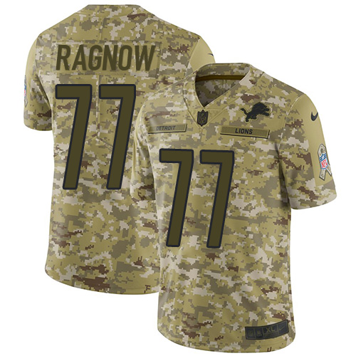 Nike Lions #77 Frank Ragnow Camo Men's Stitched NFL Limited 2018 Salute To Service Jersey Nike Lions #77 Frank Ragnow Camo Men's Stitched NFL Limited 2018 Salute To Service Jersey