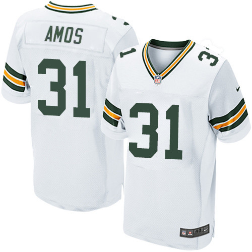 Nike Packers #31 Adrian Amos White Men's Stitched NFL Elite Jersey Nike Packers #31 Adrian Amos White Men's Stitched NFL Elite Jersey