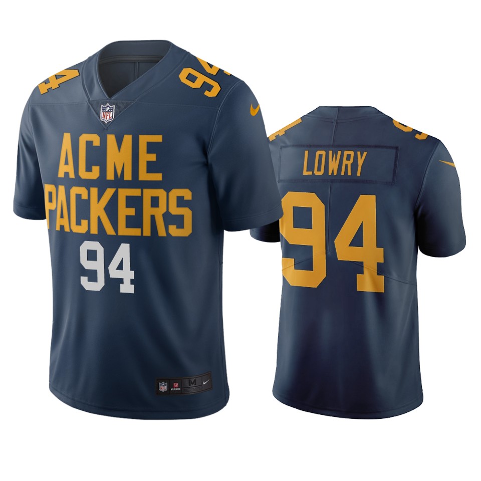 Green Bay Packers #94 Dean Lowry Navy Vapor Limited City Edition NFL Jersey Green Bay Packers #94 Dean Lowry Navy Vapor Limited City Edition NFL Jersey