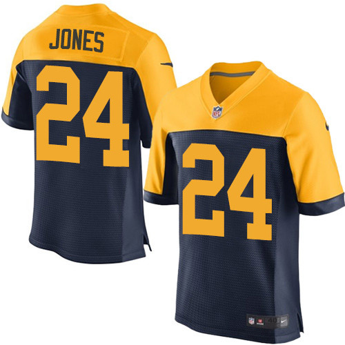 Nike Packers #24 Josh Jones Navy Blue Alternate Men's Stitched NFL New Elite Jersey Nike Packers #24 Josh Jones Navy Blue Alternate Men's Stitched NFL New Elite Jersey