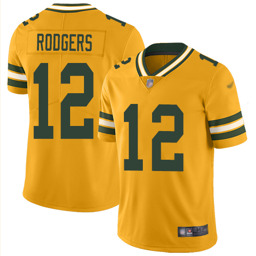 Nike Packers #12 Aaron Rodgers Gold Men's Stitched NFL Limited Inverted Legend Jersey Nike Packers #12 Aaron Rodgers Gold Men's Stitched NFL Limited Inverted Legend Jersey