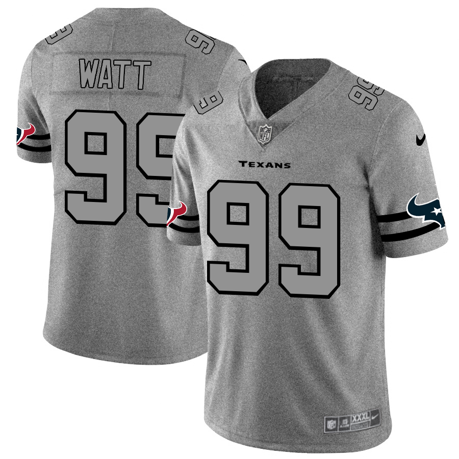 Houston Texans #99 J.J. Watt Men's Nike Gray Gridiron II Vapor Untouchable Limited NFL Jersey Houston Texans #99 J.J. Watt Men's Nike Gray Gridiron II Vapor Untouchable Limited NFL Jersey