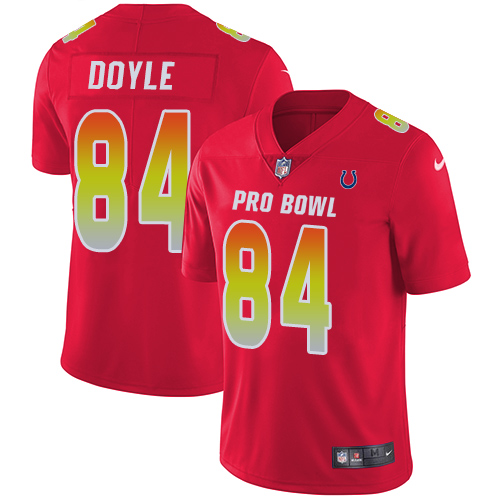 Nike Colts #84 Jack Doyle Red Men's Stitched NFL Limited AFC 2018 Pro Bowl Jersey Nike Colts #84 Jack Doyle Red Men's Stitched NFL Limited AFC 2018 Pro Bowl Jersey