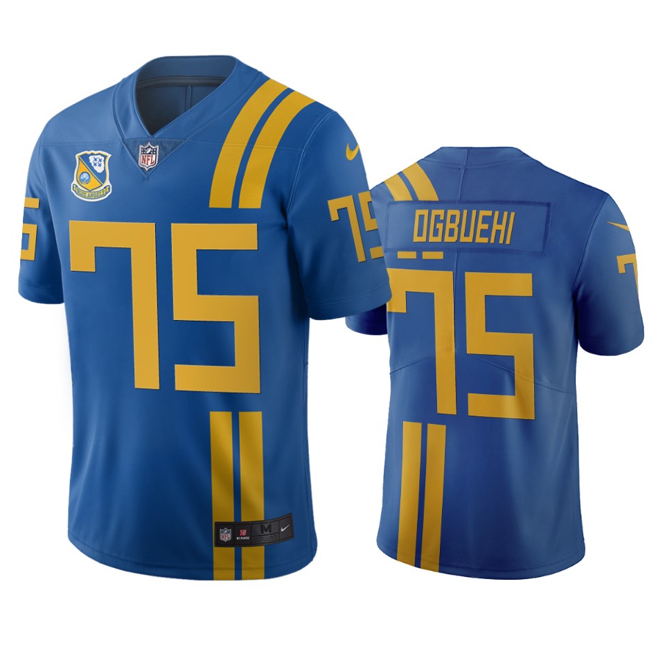 Jacksonville Jaguars #75 Cedric Ogbuehi Royal Vapor Limited City Edition NFL Jersey Jacksonville Jaguars #75 Cedric Ogbuehi Royal Vapor Limited City Edition NFL Jersey