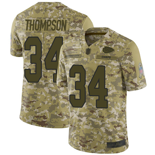 Nike Chiefs #34 Darwin Thompson Camo Men's Stitched NFL Limited 2018 Salute To Service Jersey Nike Chiefs #34 Darwin Thompson Camo Men's Stitched NFL Limited 2018 Salute To Service Jersey