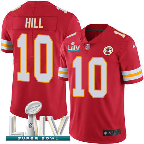 Nike Chiefs #10 Tyreek Hill Red Super Bowl LIV 2020 Team Color Men's Stitched NFL Vapor Untouchable Limited Jersey Nike Chiefs #10 Tyreek Hill Red Super Bowl LIV 2020 Team Color Men's Stitched NFL Vapor Untouchable Limited Jersey
