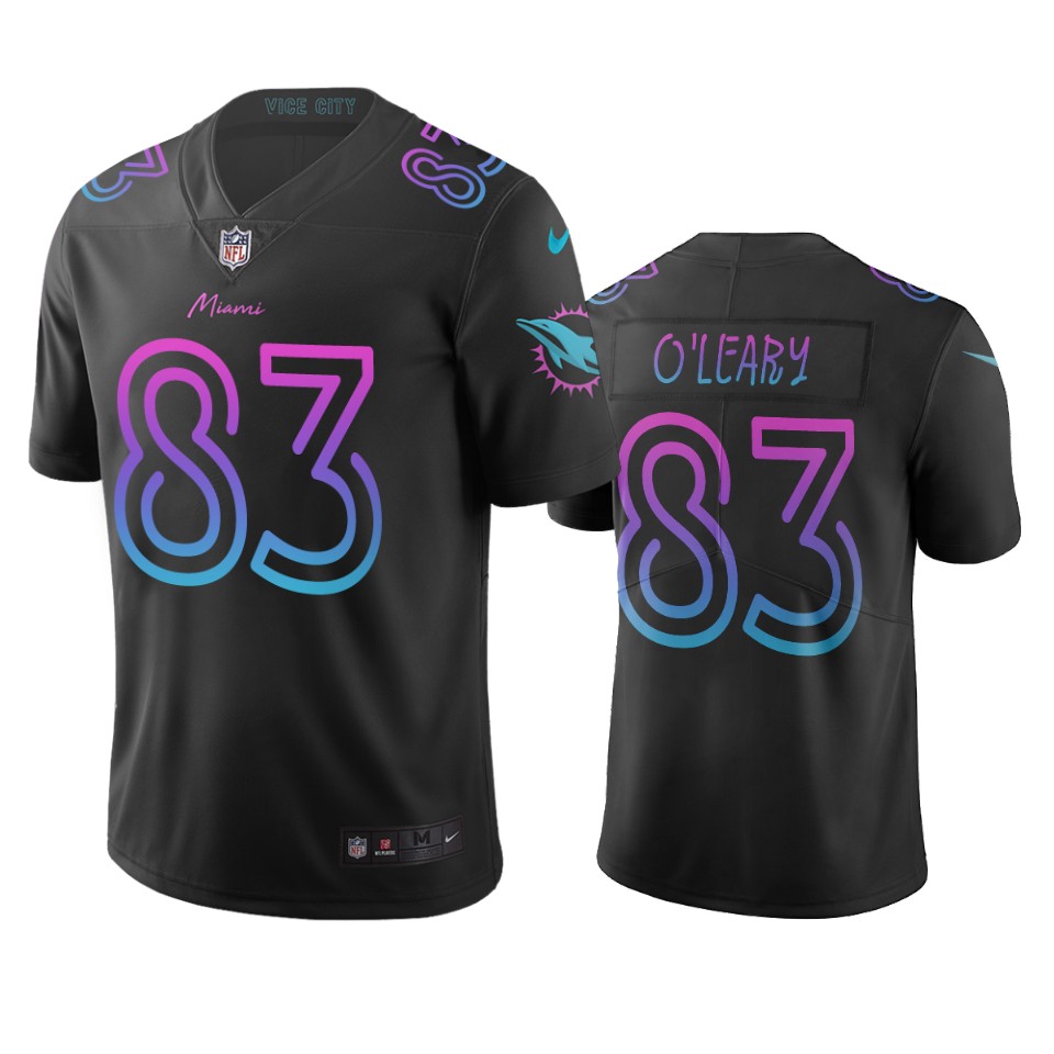 Miami Dolphins #83 Nick O'leary Black Vapor Limited City Edition NFL Jersey Miami Dolphins #83 Nick O'leary Black Vapor Limited City Edition NFL Jersey