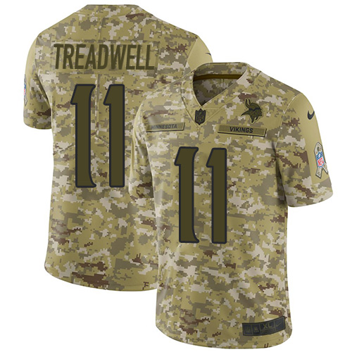 Nike Vikings #11 Laquon Treadwell Camo Men's Stitched NFL Limited 2018 Salute To Service Jersey Nike Vikings #11 Laquon Treadwell Camo Men's Stitched NFL Limited 2018 Salute To Service Jersey