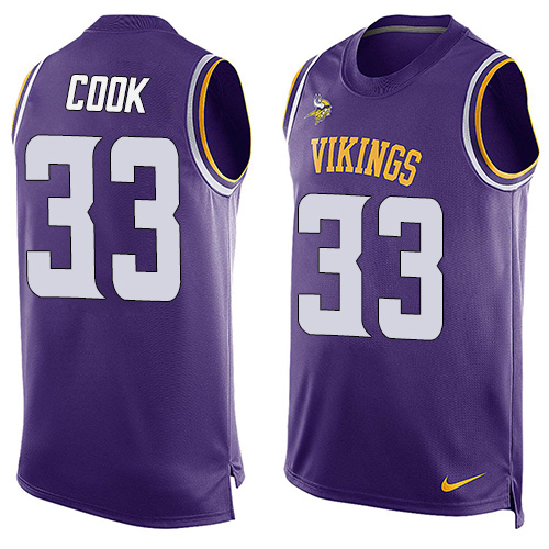 Nike Vikings #33 Dalvin Cook Purple Team Color Men's Stitched NFL Limited Tank Top Jersey Nike Vikings #33 Dalvin Cook Purple Team Color Men's Stitched NFL Limited Tank Top Jersey