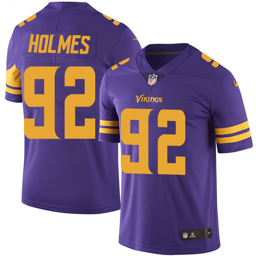 Nike Vikings #92 Jalyn Holmes Purple Men's Stitched NFL Limited Rush Jersey Nike Vikings #92 Jalyn Holmes Purple Men's Stitched NFL Limited Rush Jersey