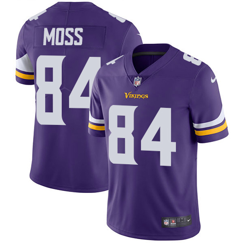 Nike Vikings #84 Randy Moss Purple Team Color Men's Stitched NFL Vapor Untouchable Limited Jersey Nike Vikings #84 Randy Moss Purple Team Color Men's Stitched NFL Vapor Untouchable Limited Jersey