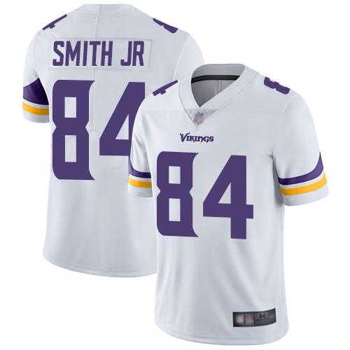 Nike Vikings #84 Irv Smith Jr. White Men's Stitched NFL Vapor Untouchable Limited Jersey Nike Vikings #84 Irv Smith Jr. White Men's Stitched NFL Vapor Untouchable Limited Jersey