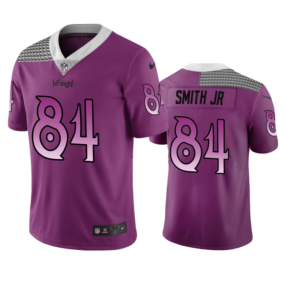 Minnesota Vikings #84 Irv Smith Jr. Purple Vapor Limited City Edition NFL Jersey Minnesota Vikings #84 Irv Smith Jr. Purple Vapor Limited City Edition NFL Jersey