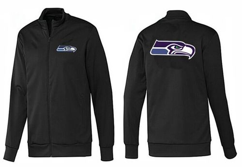 NFL Seattle Seahawks Team Logo Jacket Black_1 NFL Seattle Seahawks Team Logo Jacket Black_1