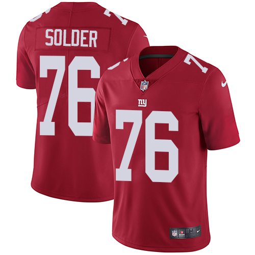 Nike Giants #76 Nate Solder Red Alternate Men's Stitched NFL Vapor Untouchable Limited Jersey Nike Giants #76 Nate Solder Red Alternate Men's Stitched NFL Vapor Untouchable Limited Jersey