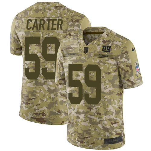 Nike Giants #59 Lorenzo Carter Camo Men's Stitched NFL Limited 2018 Salute To Service Jersey Nike Giants #59 Lorenzo Carter Camo Men's Stitched NFL Limited 2018 Salute To Service Jersey