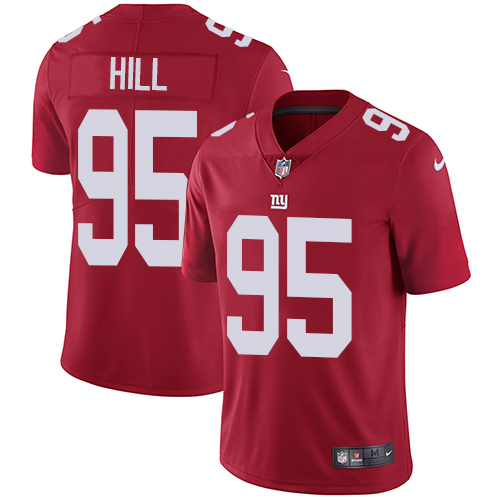 Nike Giants #95 B.J. Hill Red Alternate Men's Stitched NFL Vapor Untouchable Limited Jersey Nike Giants #95 B.J. Hill Red Alternate Men's Stitched NFL Vapor Untouchable Limited Jersey