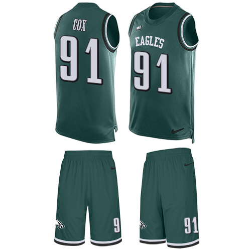 Nike Eagles #91 Fletcher Cox Midnight Green Team Color Men's Stitched NFL Limited Tank Top Suit Jersey Nike Eagles #91 Fletcher Cox Midnight Green Team Color Men's Stitched NFL Limited Tank Top Suit Jersey