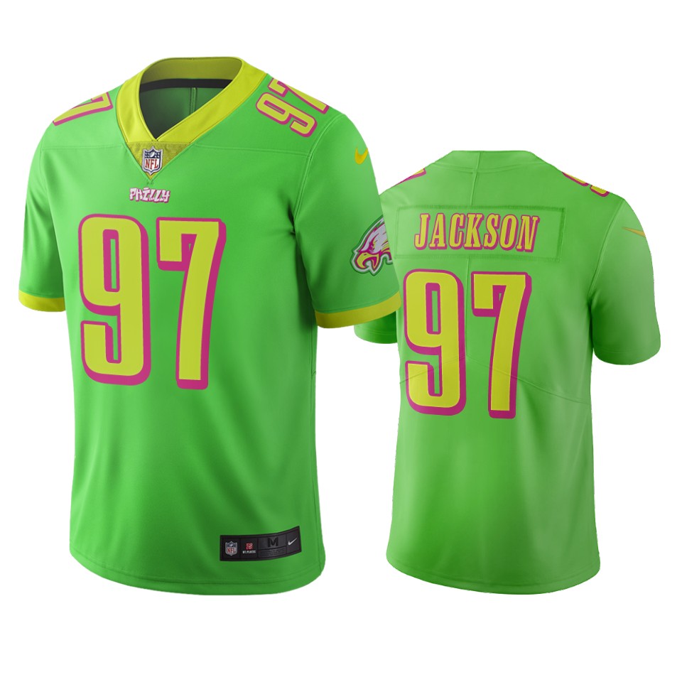 Philadelphia Eagles #97 Malik Jackson Green Vapor Limited City Edition NFL Jersey Philadelphia Eagles #97 Malik Jackson Green Vapor Limited City Edition NFL Jersey