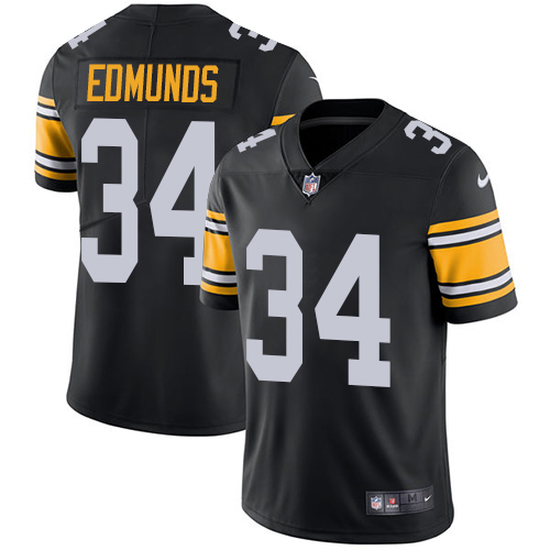 Nike Steelers #34 Terrell Edmunds Black Alternate Men's Stitched NFL Vapor Untouchable Limited Jersey Nike Steelers #34 Terrell Edmunds Black Alternate Men's Stitched NFL Vapor Untouchable Limited Jersey