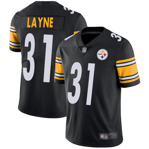 Nike Steelers #31 Justin Layne Black Team Color Men's Stitched NFL Vapor Untouchable Limited Jersey Nike Steelers #31 Justin Layne Black Team Color Men's Stitched NFL Vapor Untouchable Limited Jersey