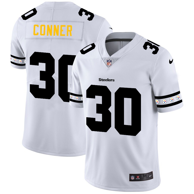 Pittsburgh Steelers #30 James Conner Nike White Team Logo Vapor Limited NFL Jersey Pittsburgh Steelers #30 James Conner Nike White Team Logo Vapor Limited NFL Jersey