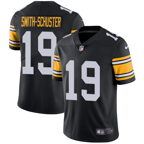 Nike Steelers #19 JuJu Smith-Schuster Black Alternate Men's Stitched NFL Vapor Untouchable Limited Jersey Nike Steelers #19 JuJu Smith-Schuster Black Alternate Men's Stitched NFL Vapor Untouchable Limited Jersey