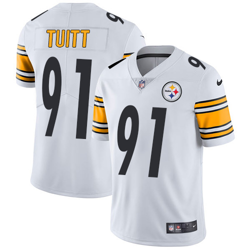 Nike Steelers #91 Stephon Tuitt White Men's Stitched NFL Vapor Untouchable Limited Jersey Nike Steelers #91 Stephon Tuitt White Men's Stitched NFL Vapor Untouchable Limited Jersey