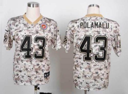Nike Steelers #43 Troy Polamalu Camo Men's Stitched NFL Elite USMC Jersey Nike Steelers #43 Troy Polamalu Camo Men's Stitched NFL Elite USMC Jersey