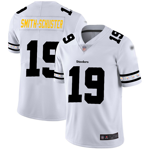 Nike Steelers #19 JuJu Smith-Schuster White Men's Stitched NFL Limited Team Logo Fashion Jersey Nike Steelers #19 JuJu Smith-Schuster White Men's Stitched NFL Limited Team Logo Fashion Jersey