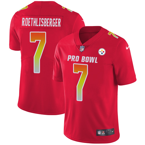 Nike Steelers #7 Ben Roethlisberger Red Men's Stitched NFL Limited AFC 2018 Pro Bowl Jersey Nike Steelers #7 Ben Roethlisberger Red Men's Stitched NFL Limited AFC 2018 Pro Bowl Jersey