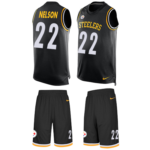 Nike Steelers #22 Steven Nelson Black Team Color Men's Stitched NFL Limited Tank Top Suit Jersey Nike Steelers #22 Steven Nelson Black Team Color Men's Stitched NFL Limited Tank Top Suit Jersey
