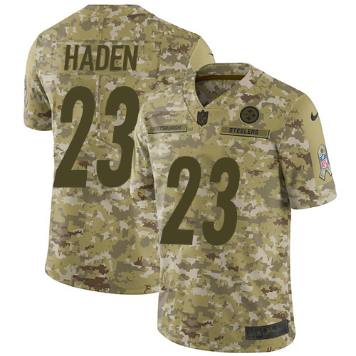 Nike Steelers #23 Joe Haden Camo Men's Stitched NFL Limited 2018 Salute To Service Jersey Nike Steelers #23 Joe Haden Camo Men's Stitched NFL Limited 2018 Salute To Service Jersey