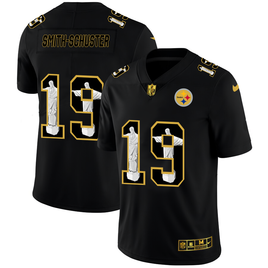 Pittsburgh Steelers #19 JuJu Smith-Schuster Nike Carbon Black Vapor Cristo Redentor Limited NFL Jersey Pittsburgh Steelers #19 JuJu Smith-Schuster Nike Carbon Black Vapor Cristo Redentor Limited NFL Jersey