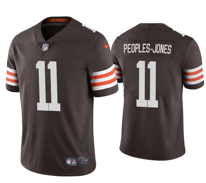 Men's Cleveland Browns #11 Donovan Peoples-Jones Brown Vapor Untouchable Limited Stitched Jersey Men's Cleveland Browns #11 Donovan Peoples-Jones Brown Vapor Untouchable Limited Stitched Jersey