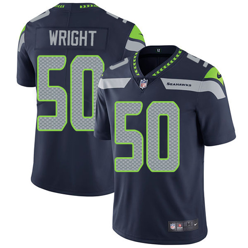 Nike Seahawks #50 K.J. Wright Steel Blue Team Color Men's Stitched NFL Vapor Untouchable Limited Jersey Nike Seahawks #50 K.J. Wright Steel Blue Team Color Men's Stitched NFL Vapor Untouchable Limited Jersey